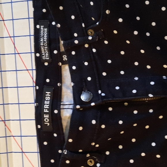 Joe Fresh Classic Slim Polka Dot Jeans - Picture 3 of 4